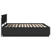 Cadru de pat cu headboard Negru 200 x 200 cm Lemn compozit - WALTI WALTI