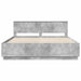 Cadru de pat Gri din beton 200 x 200 cm Lemn compozit - WALTI WALTI