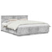 Cadru de pat Gri din beton 200 x 200 cm Lemn compozit - WALTI WALTI