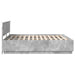Cadru de pat Gri din beton 200 x 200 cm Lemn compozit - WALTI WALTI