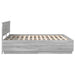 Cadru de pat cu headboard Gri Sonoma 200 x 200 cm Lemn compozit - WALTI WALTI