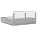 Cadru de pat cu headboard Gri Sonoma 180 x 200 cm Lemn compozit - WALTI WALTI