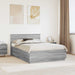 Cadru de pat cu headboard Gri Sonoma 160 x 200 cm Lemn compozit - WALTI WALTI