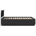 Cadru de pat cu headboard Negru 150 x 200 cm Lemn compozit - WALTI WALTI