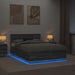 Cadru de pat cu headboard Gri Sonoma 150 x 200 cm Lemn compozit - WALTI WALTI