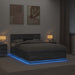 Cadru de pat cu headboard Gri Sonoma 140 x 200 cm Lemn compozit - WALTI WALTI