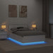 Cadru de pat cu headboard Alb 135 x 190 cm Lemn compozit - WALTI WALTI