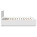 Cadru de pat cu headboard Alb 135 x 190 cm Lemn compozit - WALTI WALTI