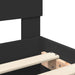 Cadru de pat cu headboard Negru 120 x 190 cm Lemn compozit - WALTI WALTI