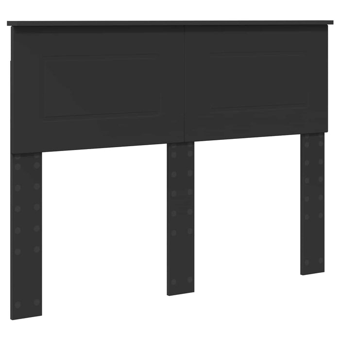Cadru de pat cu headboard Negru 120 x 190 cm Lemn compozit - WALTI WALTI