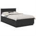 Cadru de pat cu headboard Negru 120 x 190 cm Lemn compozit - WALTI WALTI