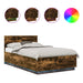 Cadru de pat Stejar fumuriu 120 x 200 cm Lemn compozit - WALTI WALTI