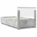 Cadru de pat Gri din beton 100 x 200 cm Lemn compozit - WALTI WALTI