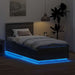 Cadru de pat cu headboard Gri Sonoma 100 x 200 cm Lemn compozit - WALTI WALTI