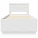 Cadru de pat cu headboard Alb 70 x 190 cm Lemn compozit - WALTI WALTI