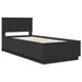 Cadru de pat cu headboard Negru 70 x 190 cm Lemn compozit - WALTI WALTI