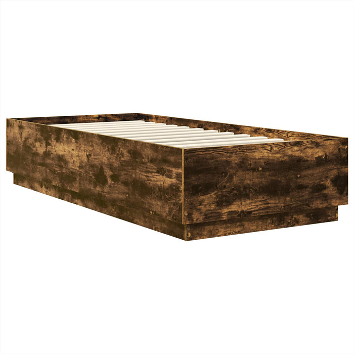 Cadru de pat Stejar fumuriu 70 x 190 cm Lemn compozit - WALTI WALTI