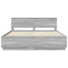 Cadru de pat Sonoma gri 180 x 200 cm Lemn prelucrat - WALTI WALTI