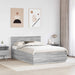 Cadru de pat Sonoma gri 160 x 200 cm Lemn prelucrat - WALTI WALTI