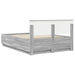 Cadru de pat Sonoma gri 160 x 200 cm Lemn prelucrat - WALTI WALTI