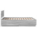 Cadru de pat Sonoma gri 160 x 200 cm Lemn prelucrat - WALTI WALTI