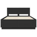 Cadru de pat cu headboard Negru 150 x 200 cm Lemn prelucrat - WALTI WALTI