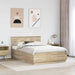 Cadru de pat Stejar Sonoma 150 x 200 cm Lemn prelucrat - WALTI WALTI