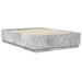 Cadru de pat cu headboard Gri Beton 140 x 190 cm Lemn prelucrat - WALTI WALTI