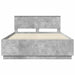 Cadru de pat cu headboard Gri Beton 140 x 190 cm Lemn prelucrat - WALTI WALTI