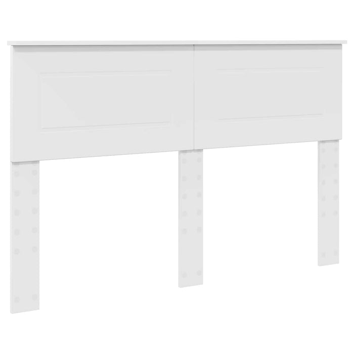 Cadru de pat cu headboard Alb 140 x 200 cm Lemn prelucrat WALTI