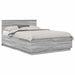 Cadru de pat Sonoma gri 140 x 200 cm Lemn prelucrat - WALTI WALTI