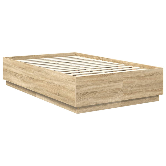 Cadru de pat Stejar Sonoma 120 x 190 cm Lemn prelucrat - WALTI WALTI