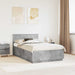 Cadru de pat Gri din beton 120 x 190 cm Lemn compozit - WALTI WALTI