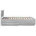 Cadru de pat Sonoma gri 120 x 190 cm Lemn prelucrat - WALTI WALTI