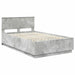 Cadru de pat Gri din beton 120 x 200 cm Lemn compozit - WALTI WALTI