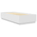 Cadru de pat cu headboard Alb 100 x 200 cm Lemn prelucrat - WALTI WALTI