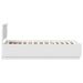 Cadru de pat cu headboard Alb 100 x 200 cm Lemn prelucrat - WALTI WALTI