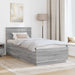 Cadru de pat cu headboard Sonoma gri 70 x 190 cm Lemn prelucrat - WALTI WALTI