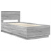 Cadru de pat cu headboard Sonoma gri 70 x 190 cm Lemn prelucrat - WALTI WALTI