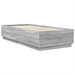 Cadru de pat cu headboard Sonoma gri 70 x 190 cm Lemn prelucrat - WALTI WALTI