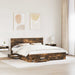 Cadru de pat Stejar fumuriu 200 x 200 cm Lemn compozit - WALTI WALTI