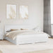 Cadru de pat cu headboard Alb 180 x 200 cm Lemn compozit - WALTI WALTI