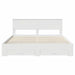 Cadru de pat cu headboard Alb 180 x 200 cm Lemn compozit - WALTI WALTI