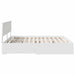 Cadru de pat cu headboard Alb 180 x 200 cm Lemn compozit - WALTI WALTI