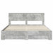 Cadru de pat cu sertar Gri din beton 180 x 200 cm Lemn compozit - WALTI WALTI