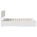 Cadru de pat cu headboard Alb 140 x 190 cm Lemn compozit - WALTI WALTI