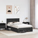 Cadru de pat cu headboard Negru 135 x 190 cm Lemn compozit - WALTI WALTI