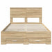 Cadru de pat cu sertar Stejar Sonoma 135 x 190 cm Lemn compozit - WALTI WALTI