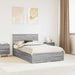 Cadru de pat cu headboard Gri Sonoma 120 x 190 cm Lemn compozit - WALTI WALTI