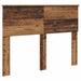 Cadru de pat cu headboard Lemn vechi 120 x 190 cm Lemn compozit - WALTI WALTI